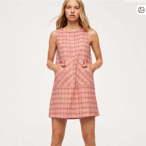 Mango Tweed Pinafore Dress - Picture 3 of 3